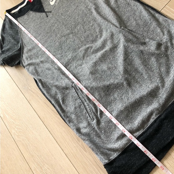 Nike Organic Cotton Blend Relaxed Fit T Shirt Dress in Gray Size XS - Picture 10 of 11